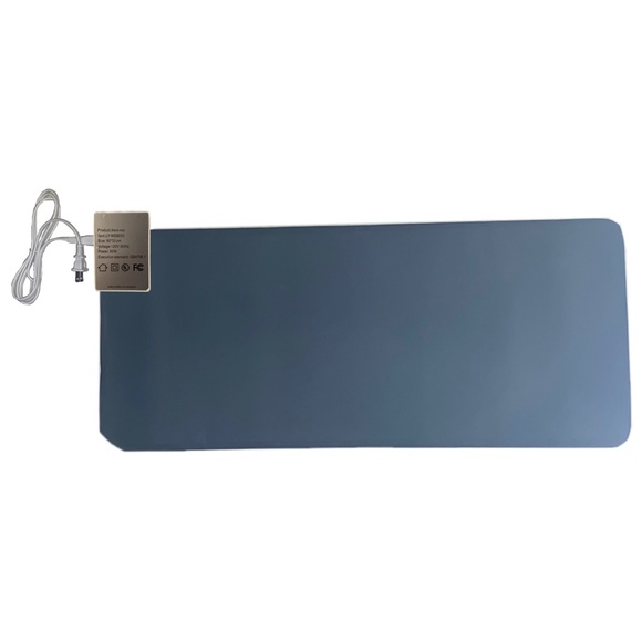 Extended Leather Heated Desktop Mouse Pad 31” x 13”, Grey Color Model LY-WD8033 - Picture 3 of 4
